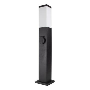 Staande buitenlamp zwart 65 cm inclusief stopcontact | Hawi, Verzenden, Nieuw, Led