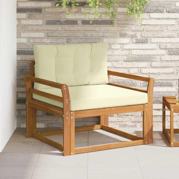 vidaXL Buiten Midden Sofa Naturel, Verzenden
