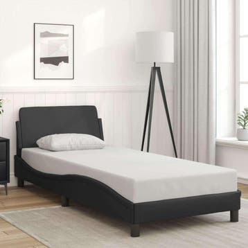 vidaXL Bedframe Dover kunstleer zwart 80x200 cm, Verzenden