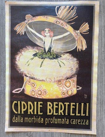 Mauzan Achille - Elegante manifesto pubblicitario Ciprie