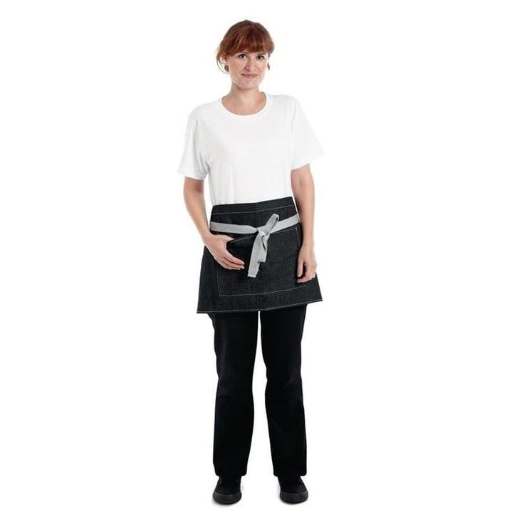 Whites Southside bistroschort zwart denim |, Zakelijke goederen, Horeca | Keukenapparatuur, Nieuw in verpakking, Verzenden