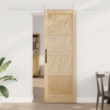 vidaXL Schuifdeur ORKDAL 73,5 x 211 cm Massief grenenhout, Verzenden