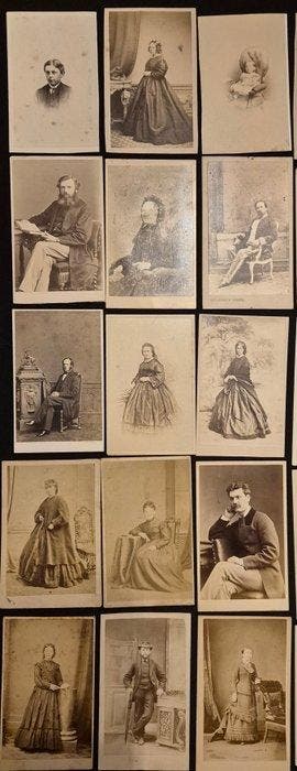 Diverse fotografen - 40 carte de visite Engeland, TV, Hi-fi & Vidéo, Appareils photo analogiques
