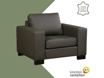Leren fauteuil Enjoy, Maison & Meubles, Fauteuils, Ophalen of Verzenden