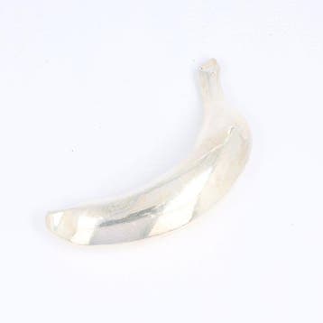 NO RESERVE - Banaan - Beeldje - .925 zilver