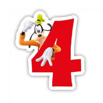 Mickey Mouse Kaars 4 Jaar, Verzenden