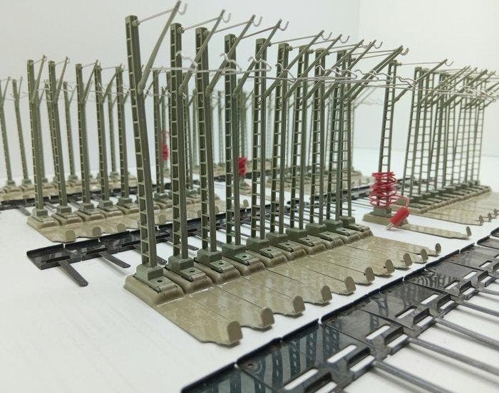 Märklin H0 - 7009/7509 - Bovenleiding (63) -, Hobby en Vrije tijd, Modeltreinen | H0