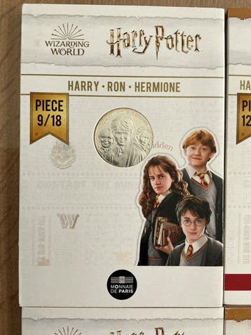 Frankrijk. 10 Euro 2021 Harry Potter (4 stuks) (Zonder