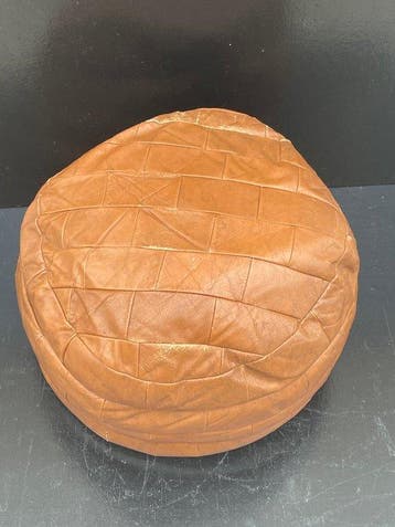 Pouf - Cuir, Textile
