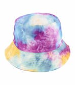 Bucket Hat Hoedje – Tie-Dye Patroon – One Size – Blauw Geel, Kleding | Dames, Hoeden en Petten, Nieuw
