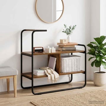 vidaXL Consoletafel Oud hout 80 x 35 x 75 cm Bewerkt hout, Verzenden