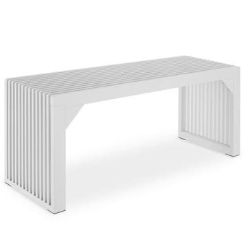 Hocker/zitbank Ribb, lamellenlook, belastbaar tot 350 kg, Verzenden