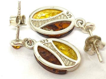 Boucles doreilles artisanales uniques : bicolore citron et, Collections