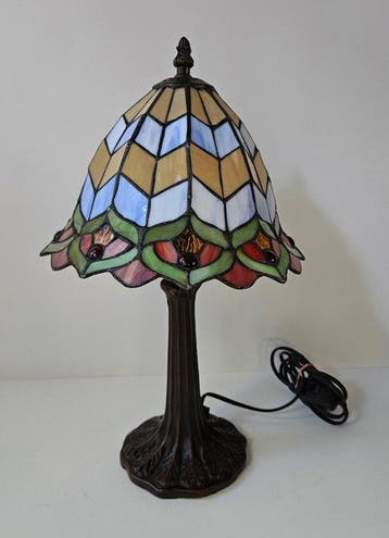 Paddenstoel Lamp - Glas in Lood - Tiffany stijl - Tafellamp