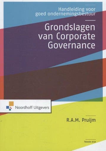 Grondslagen van corporate governance - Pruijm, Verzenden, Nieuw