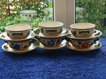 Villeroy & Boch - Service de table pour 6 (12) - fleur de