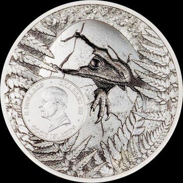 Cookeilanden. 5 Dollars 2025 Jurassic Relics –