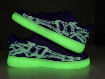 Nike - Air Force 1 Low, 07 QS “Purple Skeleton” - Sneakers -, Nieuw