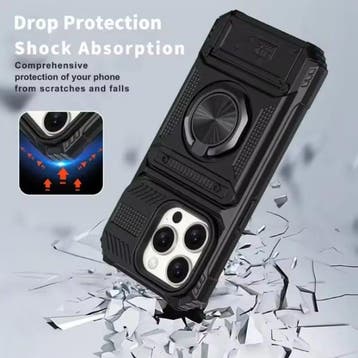 iPhone 11 Pro Max - Card Slot Hoesje met Kickstand - Grip, Verzenden, Nieuw