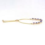 Bracelet - 14 carats Or jaune - 2.73ct. tw. Tanzanite -