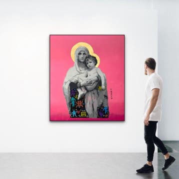 Quiona+ - ‘The Virgin and Child x Keith Haring’ XL, Antiek en Kunst