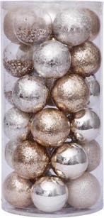 2dekans | Deluxe Kerstballenset – 60 stuks - Ø 6 cm – Goud, Diversen, Kerst, Ophalen of Verzenden, Nieuw