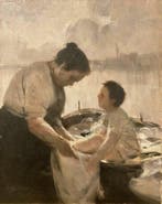 Francesco Galante (1884 - 1972) - Maternità a Mergellina