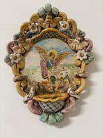 Wijwatervat - 20e eeuw - San Michele Arcangelo - 29 cm