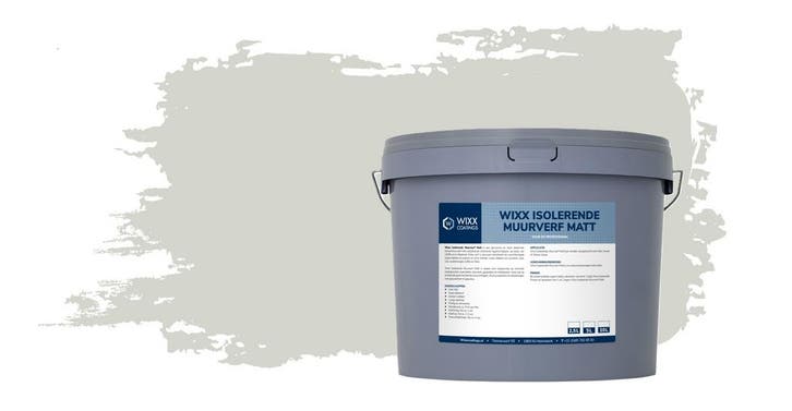 Wixx Isolerende Muurverf Matt RAL 9002 | Grijswit 10L, Doe-het-zelf en Bouw, Verf, Beits en Lak, Nieuw, Verzenden