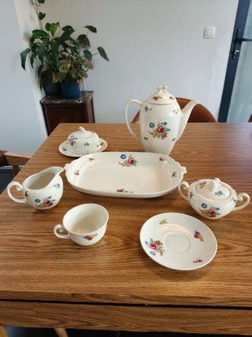 Petrus Regout - Koffieservies voor 8 (25) - Boudewijn -, Antiek en Kunst