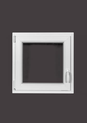 PVC raam draai kiep b70xh70 cm wit, Gevelraam of Ruit, Minder dan 80 cm, Minder dan 80 cm, Nieuw