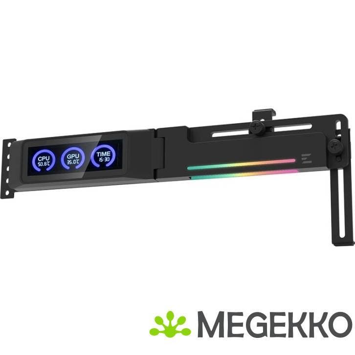 Zalman ZM-VS3 DS GPU Holder ARGB LCD Display Zwart, Computers en Software, Videokaarten, Nieuw, Verzenden