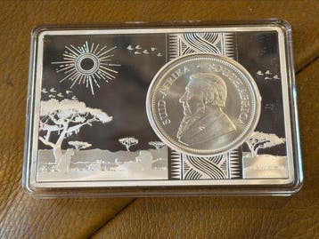 Afrique du Sud. 1 Rand 2024, Springbock, 1 Oz mit 3 Oz