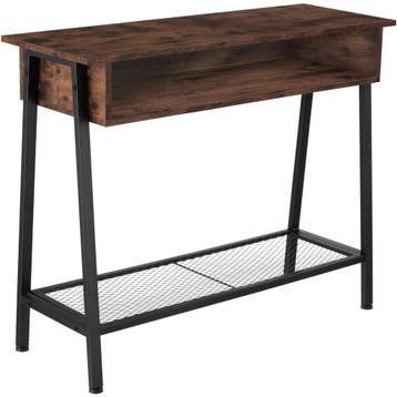 tectake Consoletafel Tralee 100x35x80,5cm - Industrieel hout, Verzenden, Nieuw