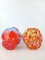 Verriere Dolhain - Vaas (2) - pique fleur - Glas