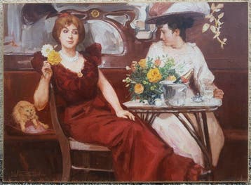 Léon Zeytline (1885-1962) - Élégantes à Paris
