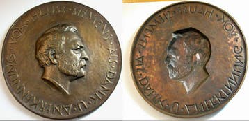 Einseitige Bronzegussmedaille ohne Jahr (ca 1958) Kunstme..., Verzenden