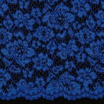 10 meter kant stof - Cobaltblauw - 100% polyester, Hobby en Vrije tijd, Stoffen en Lappen, 120 cm of meer, Kant, Verzenden, Blauw