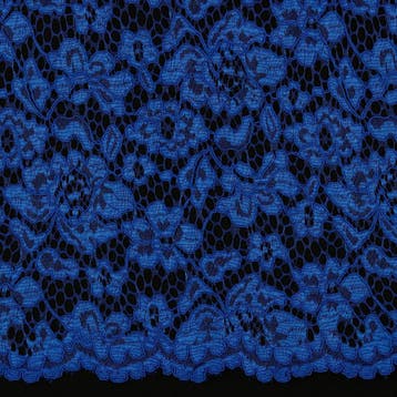 10 meter kant stof - Cobaltblauw - 100% polyester, 120 cm of meer, Kant, Verzenden, Blauw