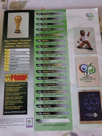 Panini World Cup Germany 2006 Album complet - Good (GD), Nieuw