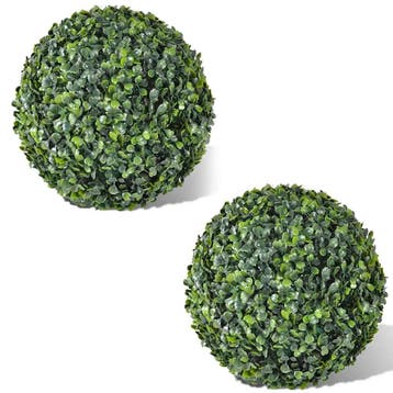 vidaXL Buxusbol kunstplant 35 cm 2 st, Verzenden, Nieuw
