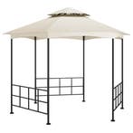 vidaXL Prieel met zijwanden 3,1x2,7 m crèmekleurig, Verzenden, Nieuw