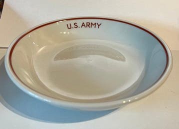 Bord (6) - Porselein - Amerikaanse Leger