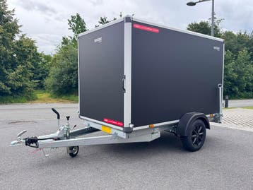 Gesloten Aanhangwagen | Geremd | 750 kg | Dubbele Achterdeur, Ophalen