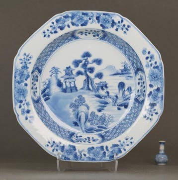 Yongzheng (1723-1735) - Large Octagonal Plate - Bord -