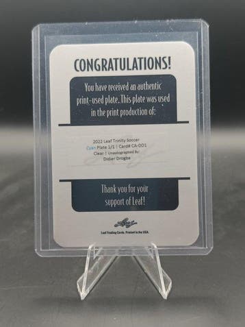 Leaf Didier Drogba Metal Print 1/1 Card - Near Mint (NM), Nieuw