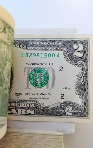 États-Unis dAmérique. - 200 x 2 and 100 x 1 Dollar -