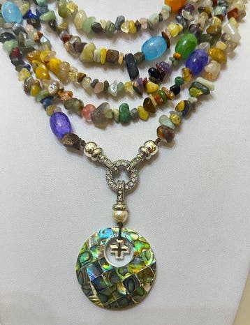 Natuurlijke multipiedras en multicolor agaat met