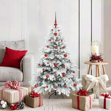 vidaXL Kunstkerstboom met 150 LED met standaard Wit 120 cm, Verzenden, Nieuw