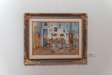 Walter Piacesi (1929-2022) - Parete dello studio e varie
